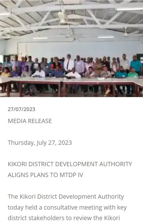 KDDA holds second planning meeting.